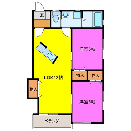 ハニーヒルズ御殿の物件間取画像